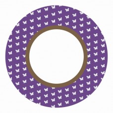 FITA ISOLANTE 20MX18MM ESTAMPA BORBOLETA BRANCO E FITA ROXO