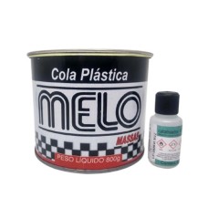 MASSA PLASTICA P/ MARMORES 800G PRETA C/ CATALIZADOR